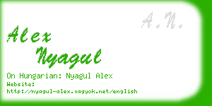 alex nyagul business card